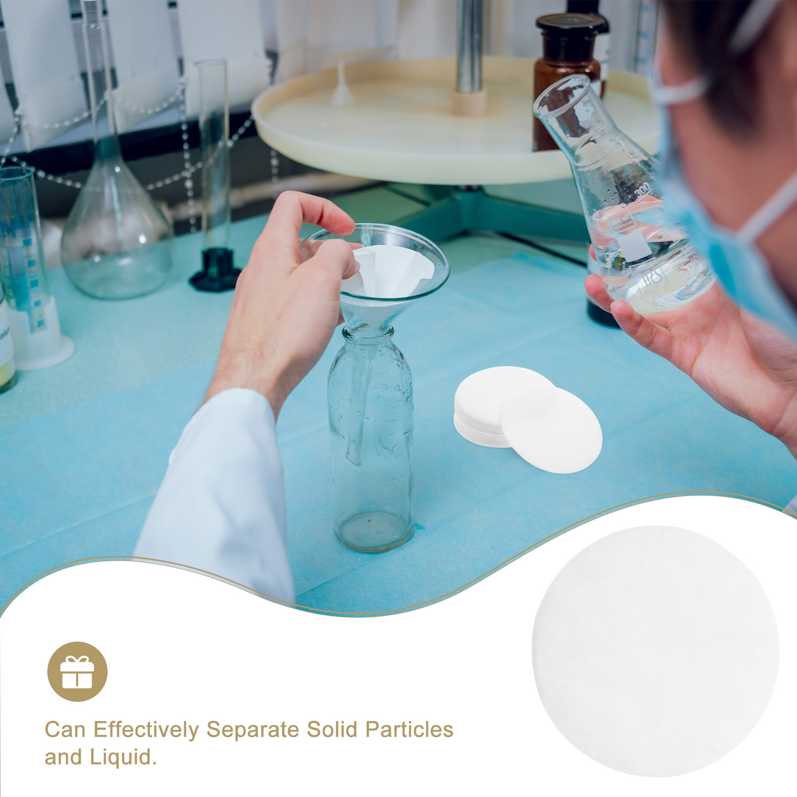 100Pcs Filter Paper For Lab No - огляд і ціна Science Experiment