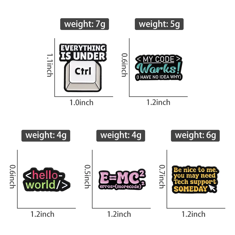 Program Code Sets Enamel Pins  - огляд і ціна Science Bob